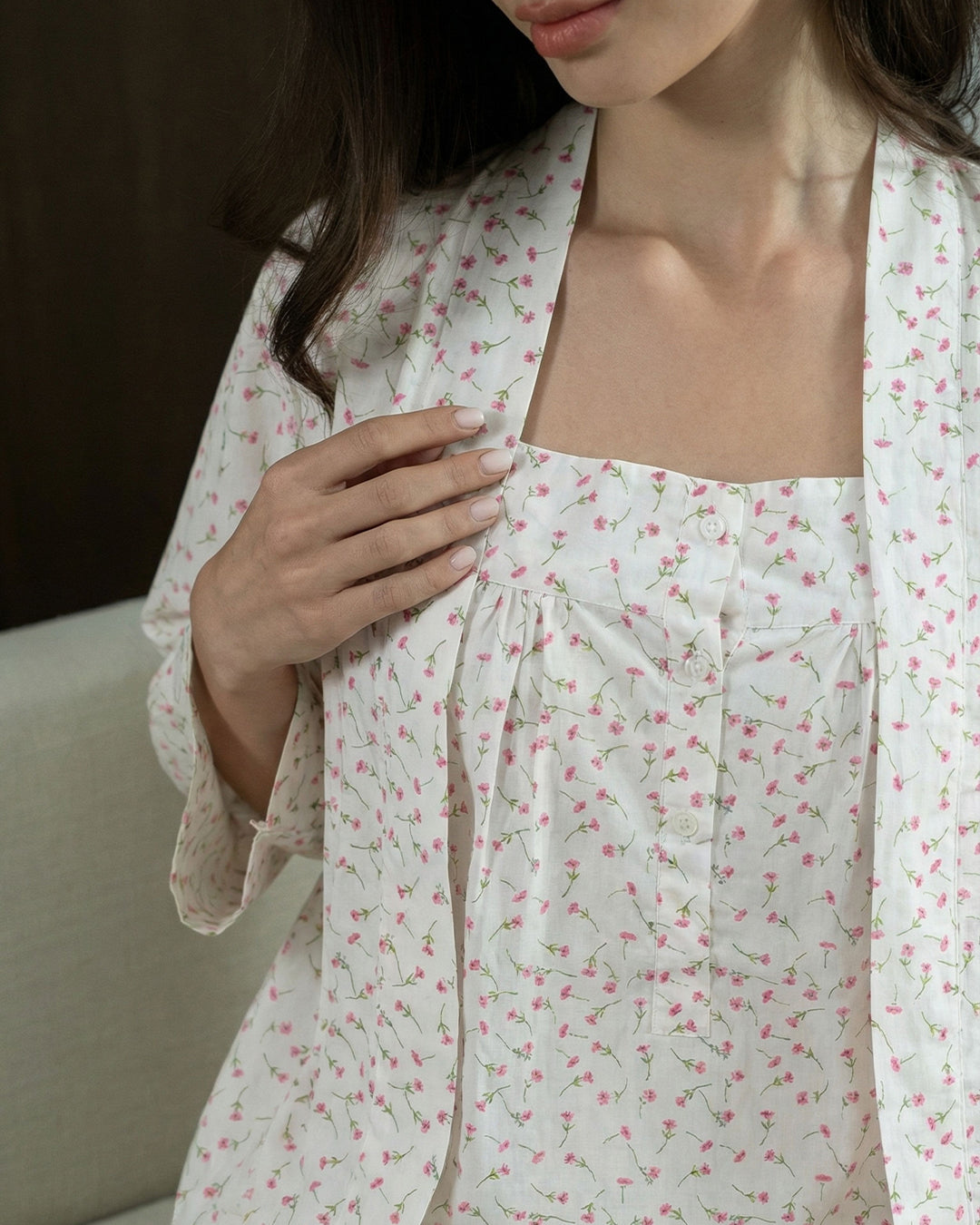 Blush Garden Robe