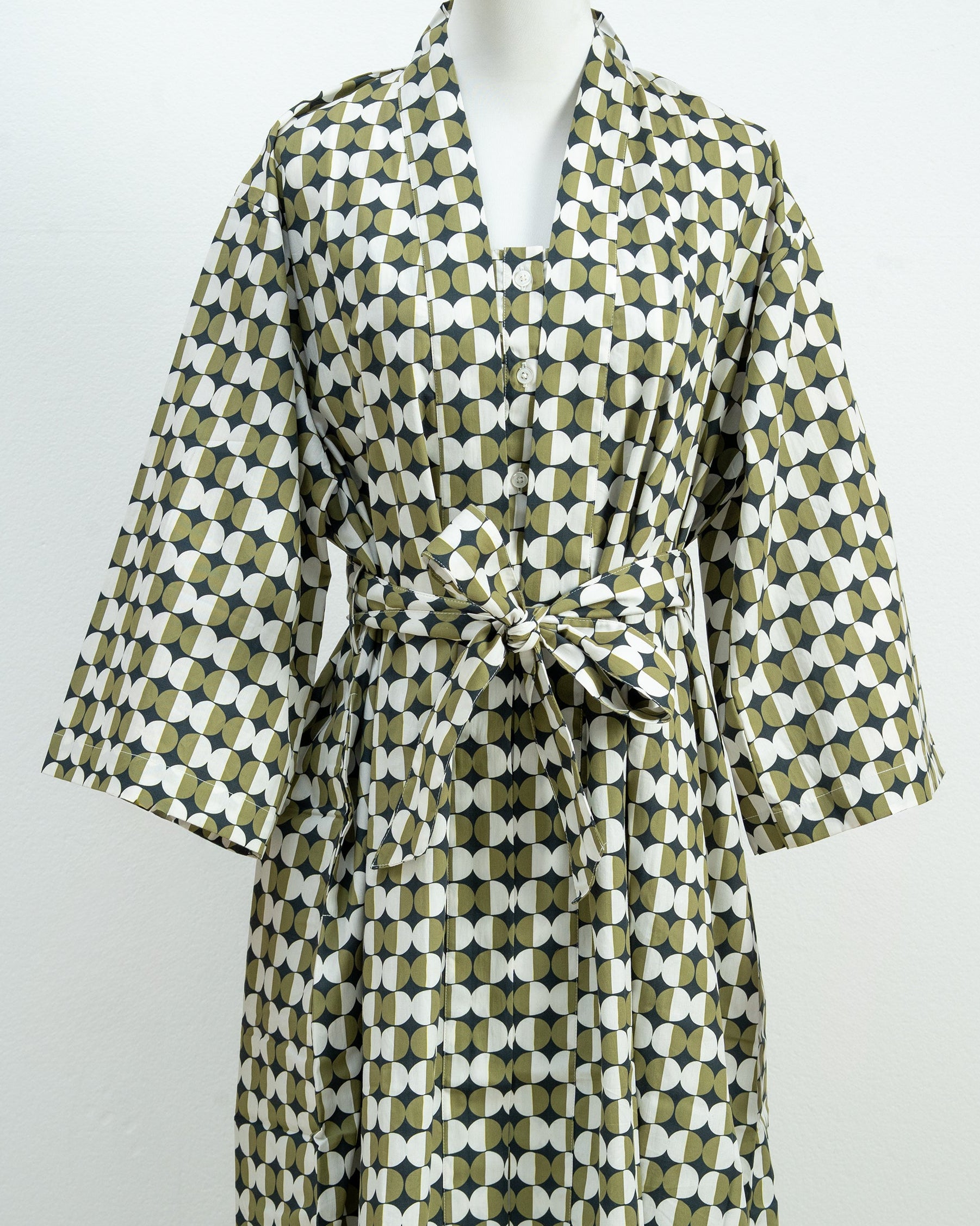 Olive Polka Robe